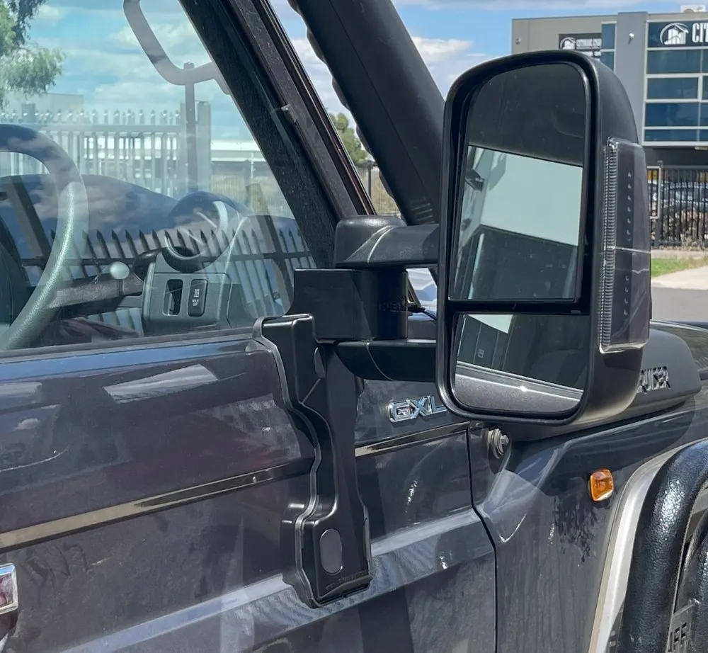 Toyota Landcruiser 70 Series Towing Mirrors - Clearview
