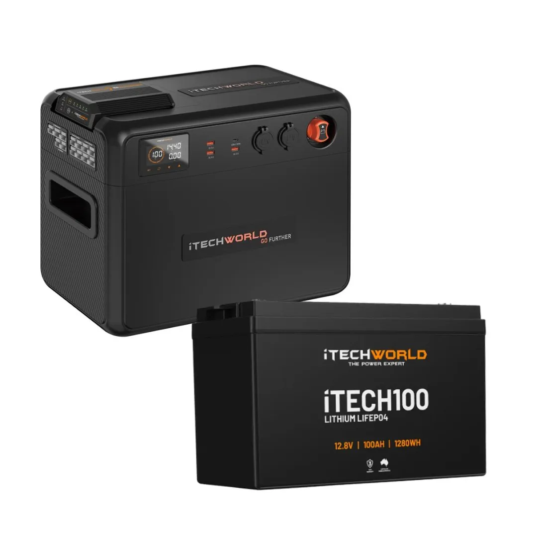 iTechworld Premium GoFurther dual battery system, 100Ah lithium with 40A DCDC