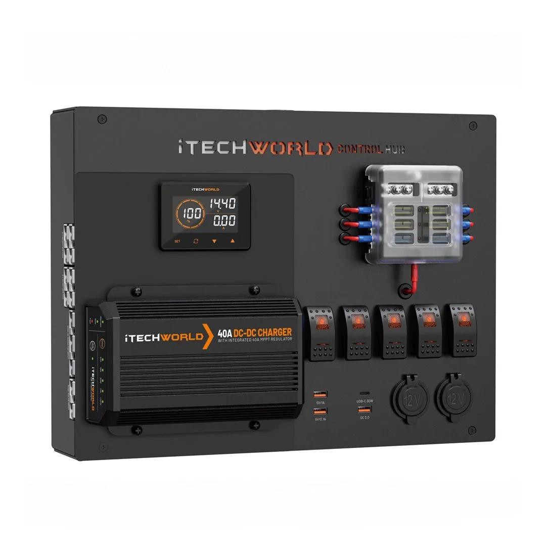 iTechworld Premium Control Hub with 40A DC-DC and 500A shunt