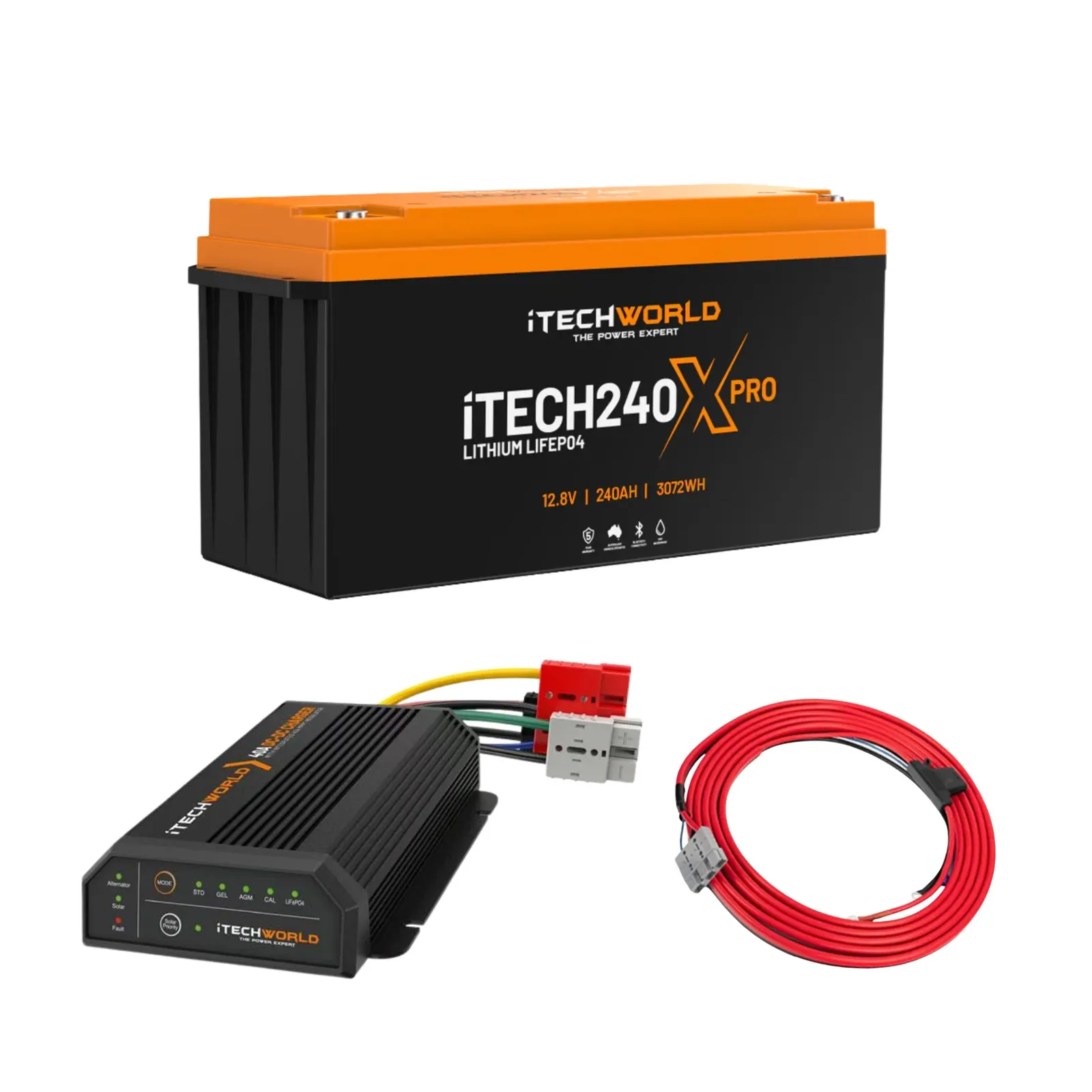 iTechworld Base 4WD Dual Battery Kit 240Ah lithium