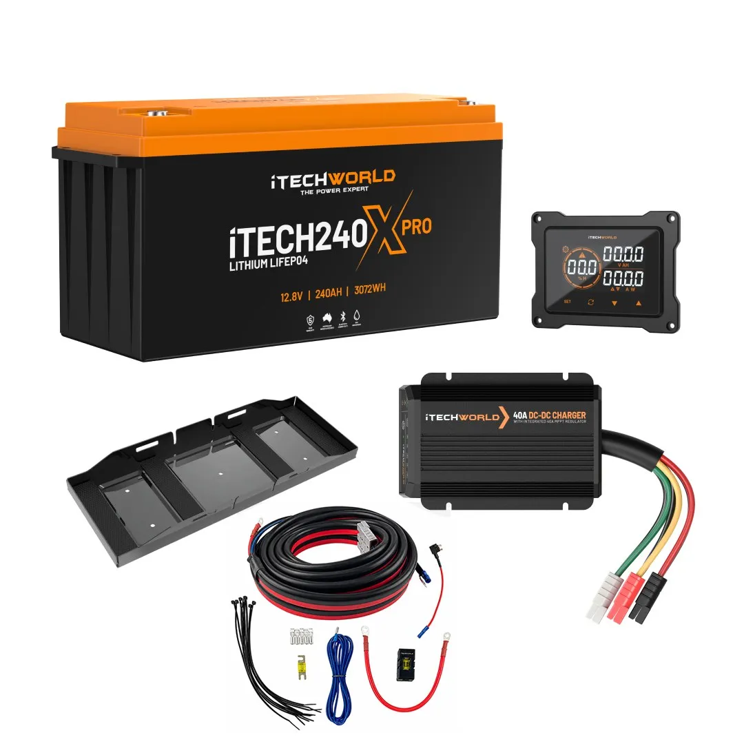 iTechworld Premium 4WD Dual Battery Kit 240Ah lithium