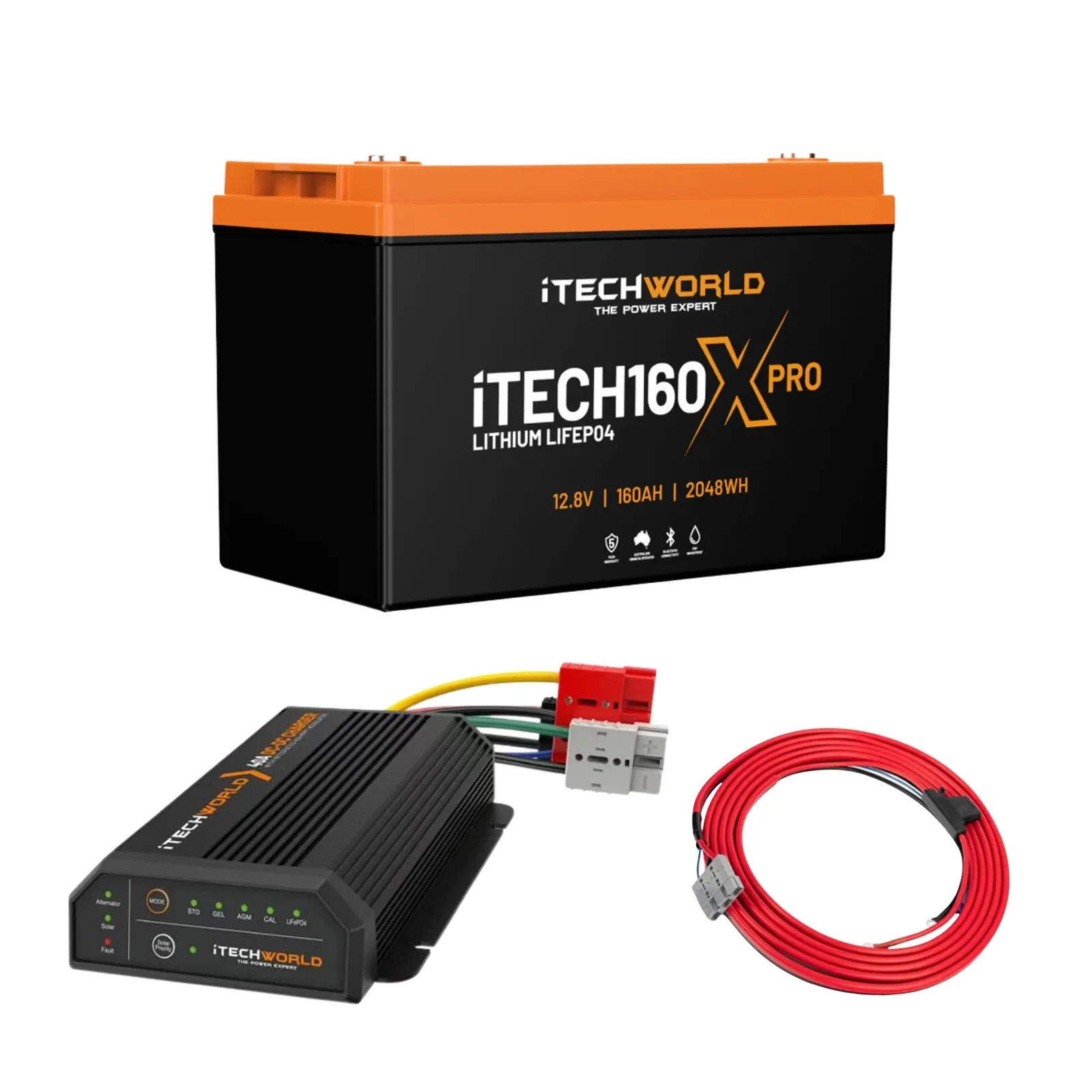 iTechworld Base canopy dual battery kit, 160Ah lithium