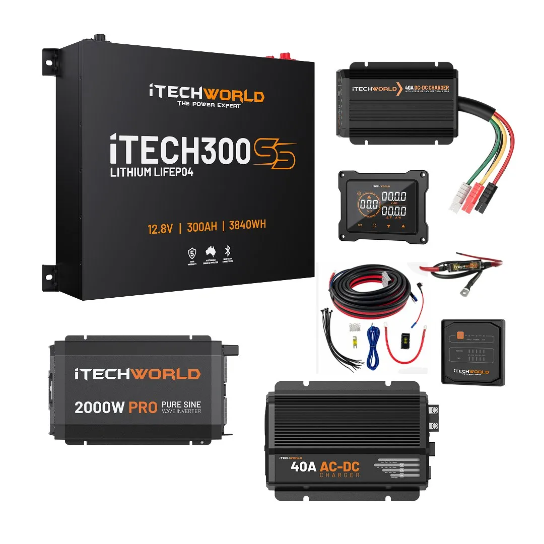 iTechworld Complete super slimline canopy kit, 300Ah lithium