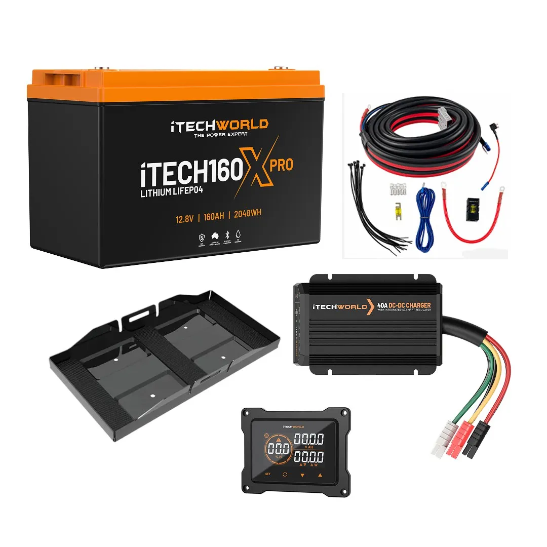 iTechworld Premium canopy dual battery kit, 160Ah lithium