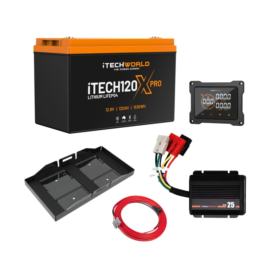 iTechworld Premium ute dual battery kit, 120Ah lithium