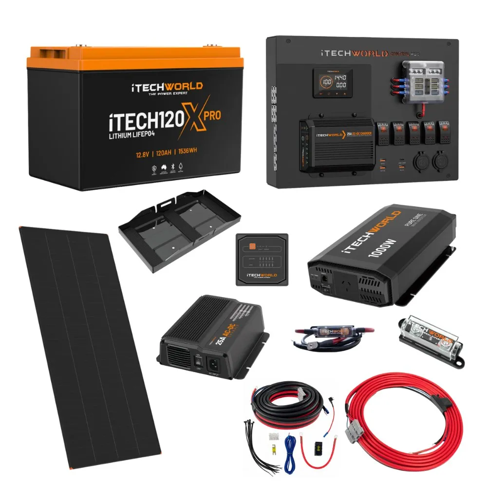 iTechworld Expansion Ute Dual Battery Kit 120Ah lithium