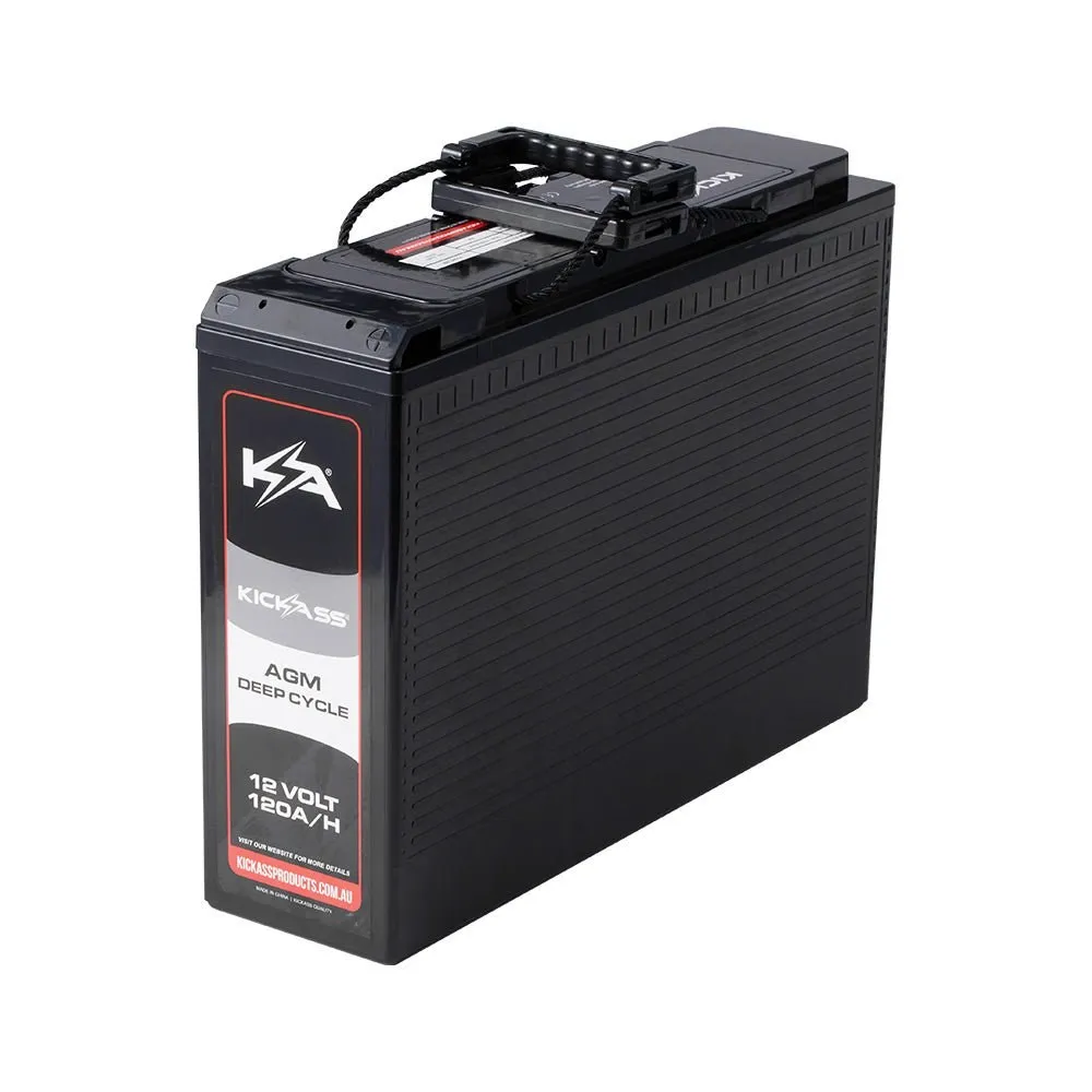 KickAss 12V 120Ah AGM Slimline Deep Cycle Battery