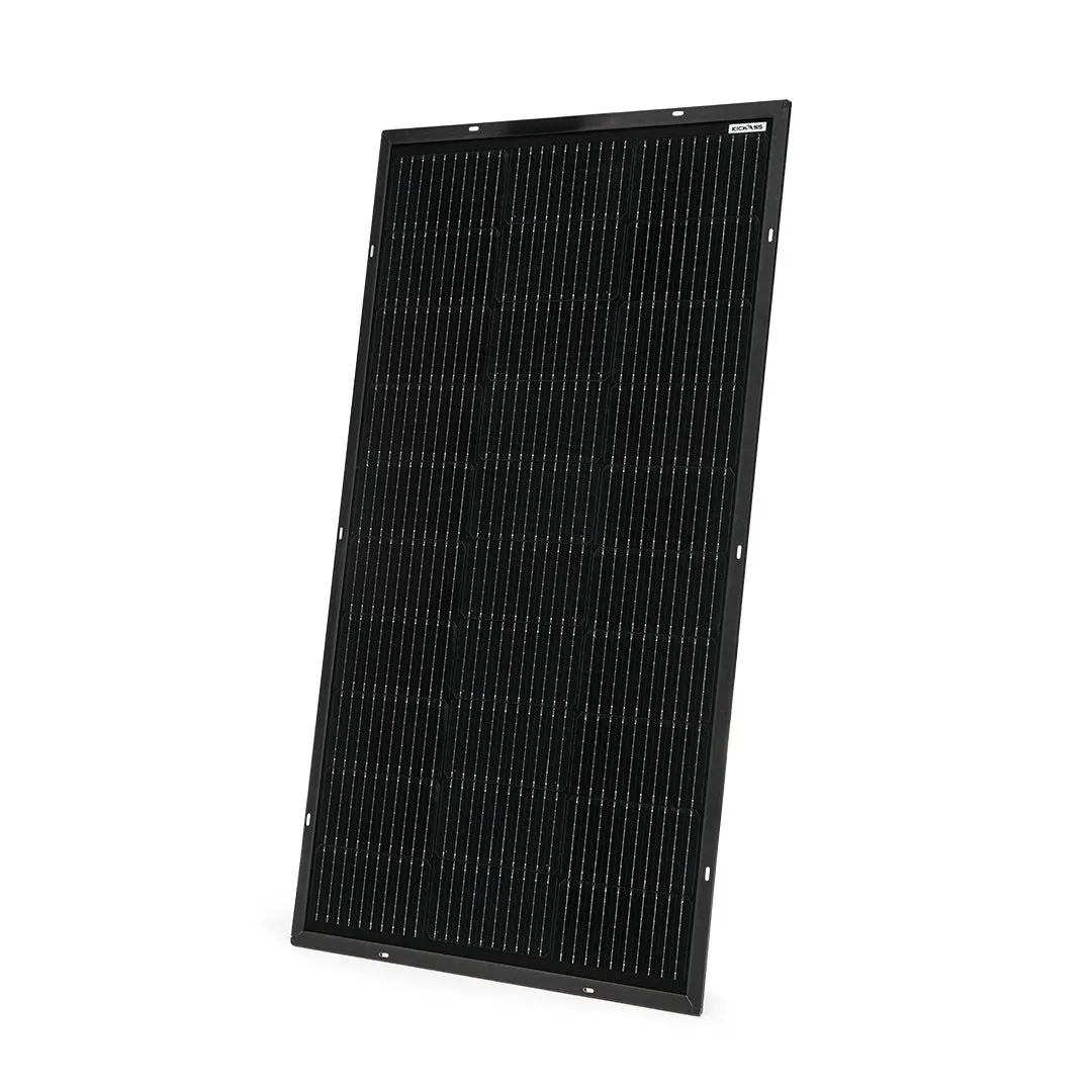 KickAss 12V 110W Ultra Slim Fixed Glass Solar Panel