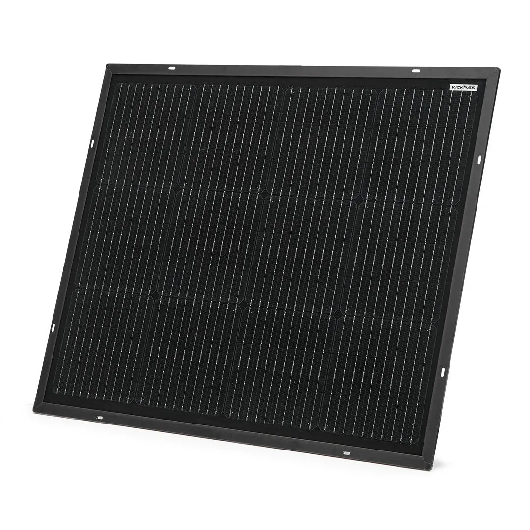 KickAss 12V 80W Ultra Slim Fixed Glass Solar Panel