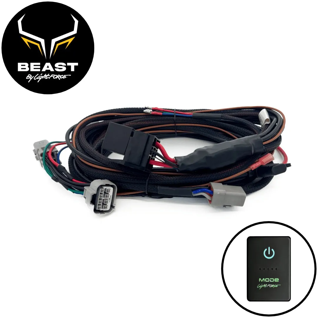 BEAST Driving Light Wiring Harness, to suit Toyota Hilux N80, 2020-2025