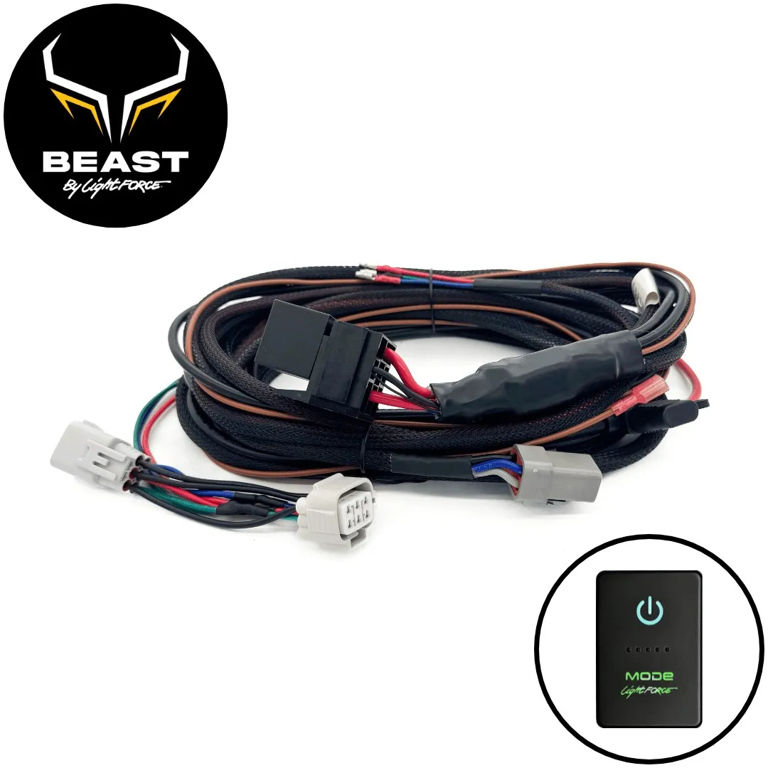 BEAST Driving Light Wiring Harness to suit Toyota Landcruiser 200 Series 2016 - 2021