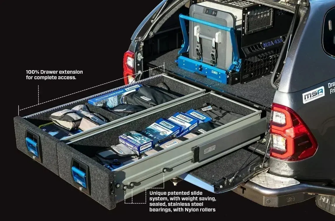 MSA double storage drawer system, Toyota Prado 150