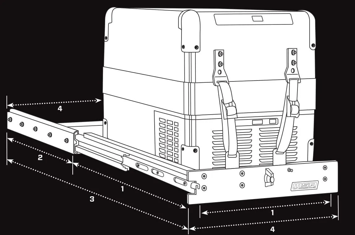 MSA 4X4 SL45SIDE Side Straight Slide