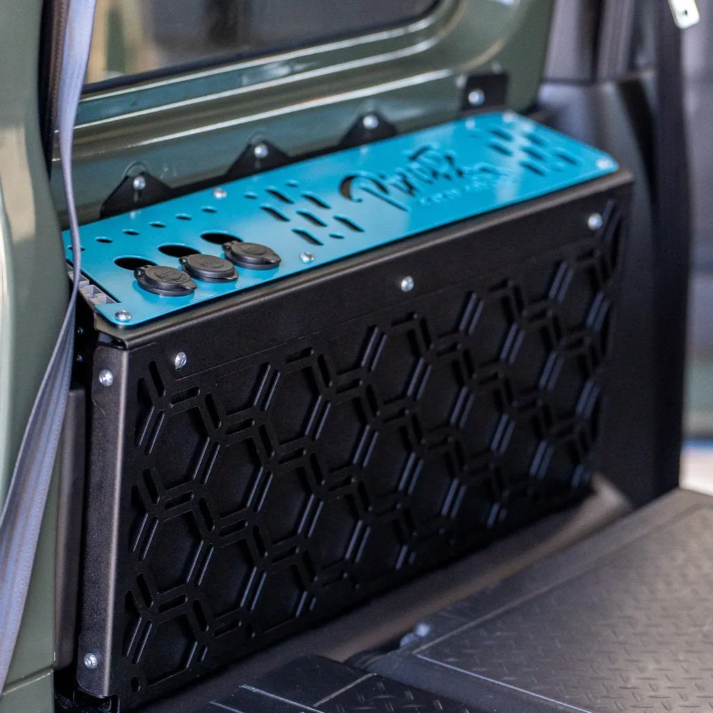 Cargo Bay Auxiliary Battery Mount With Power Panel For Jimny JB74