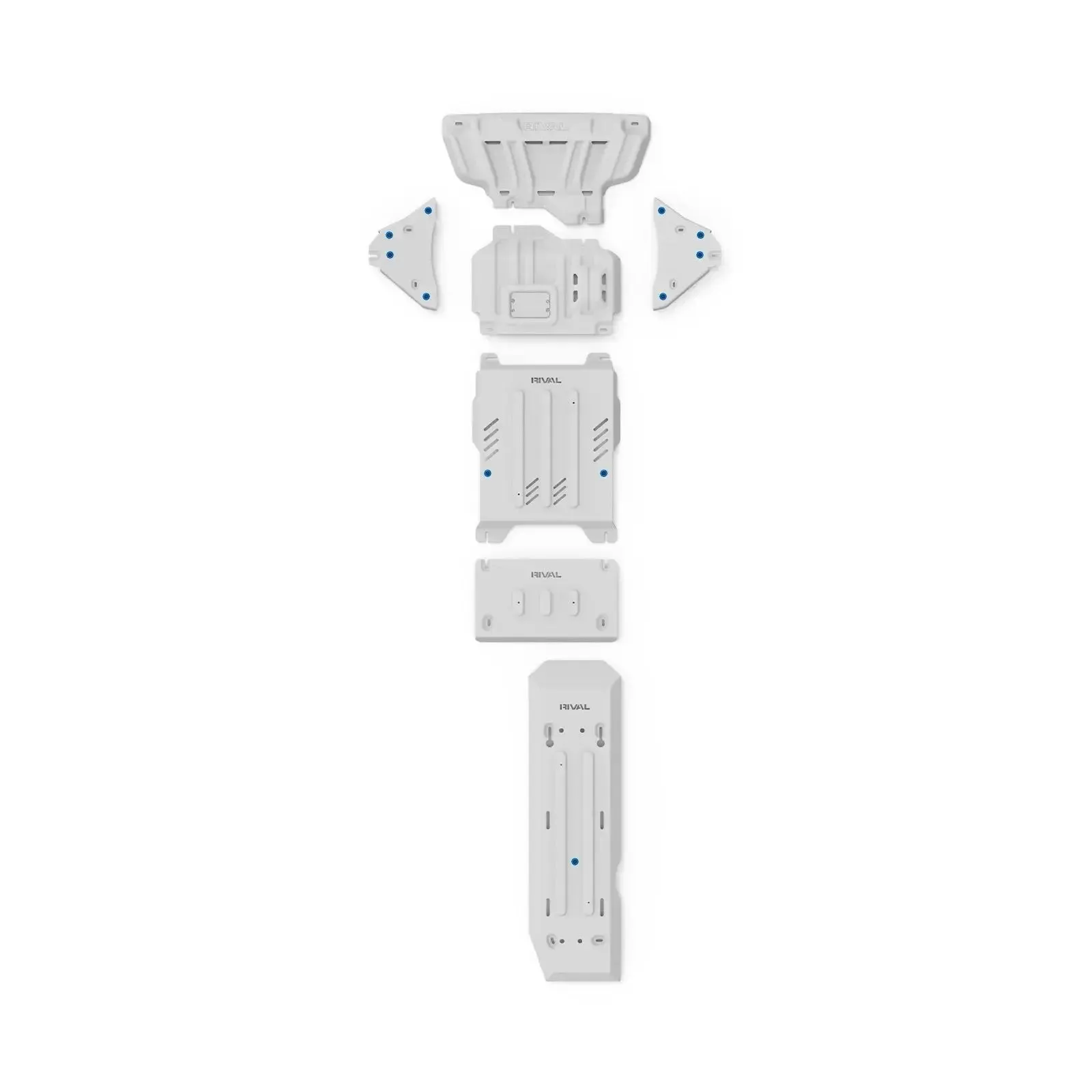 Set of 6 Aluminum Bash Plates Ford Everest Next Gen 2022-present