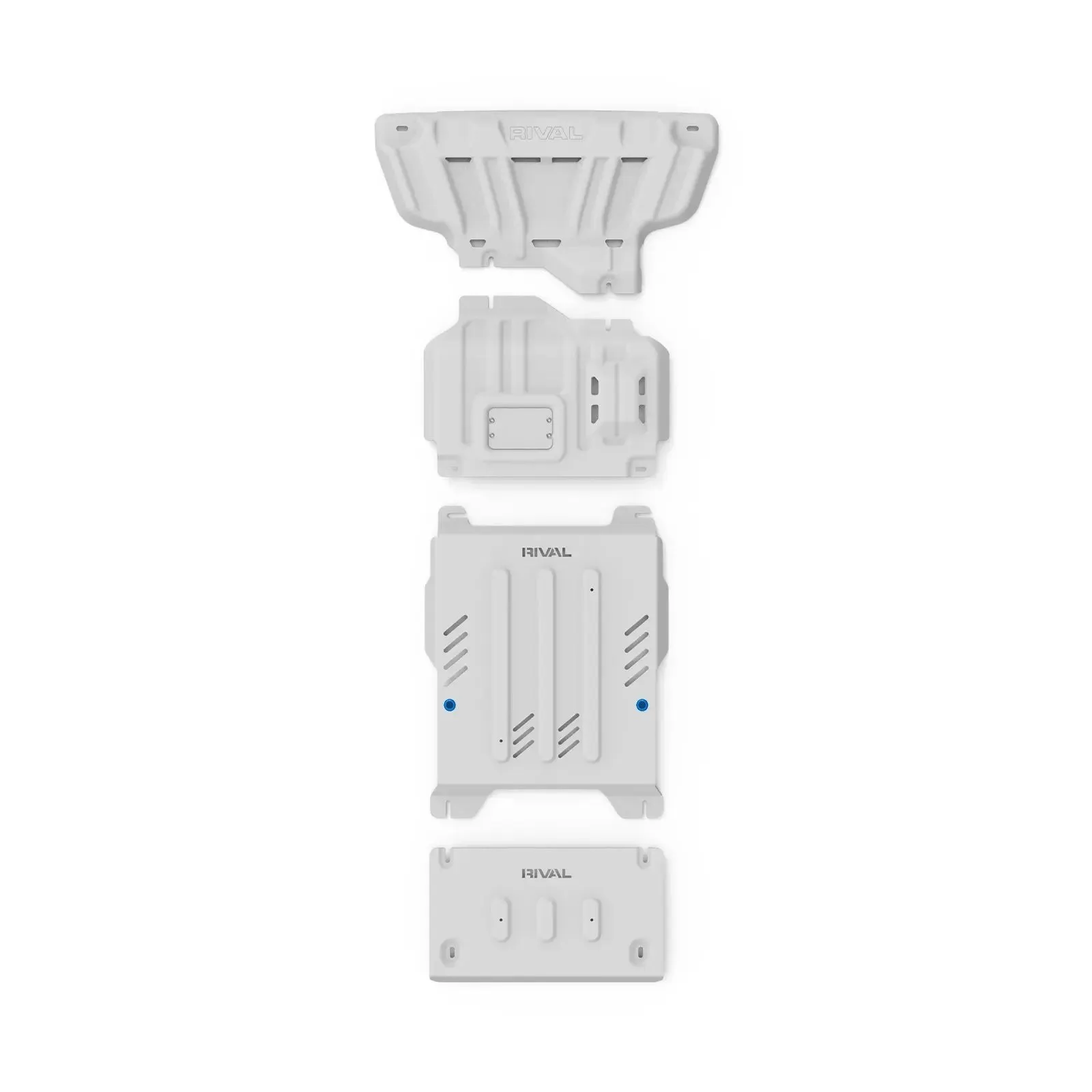 Set of 4 Aluminum Bash Plates Ford Ranger Next Gen 2022-/ Ford Everest Next Gen / Amarok (2023-Present)