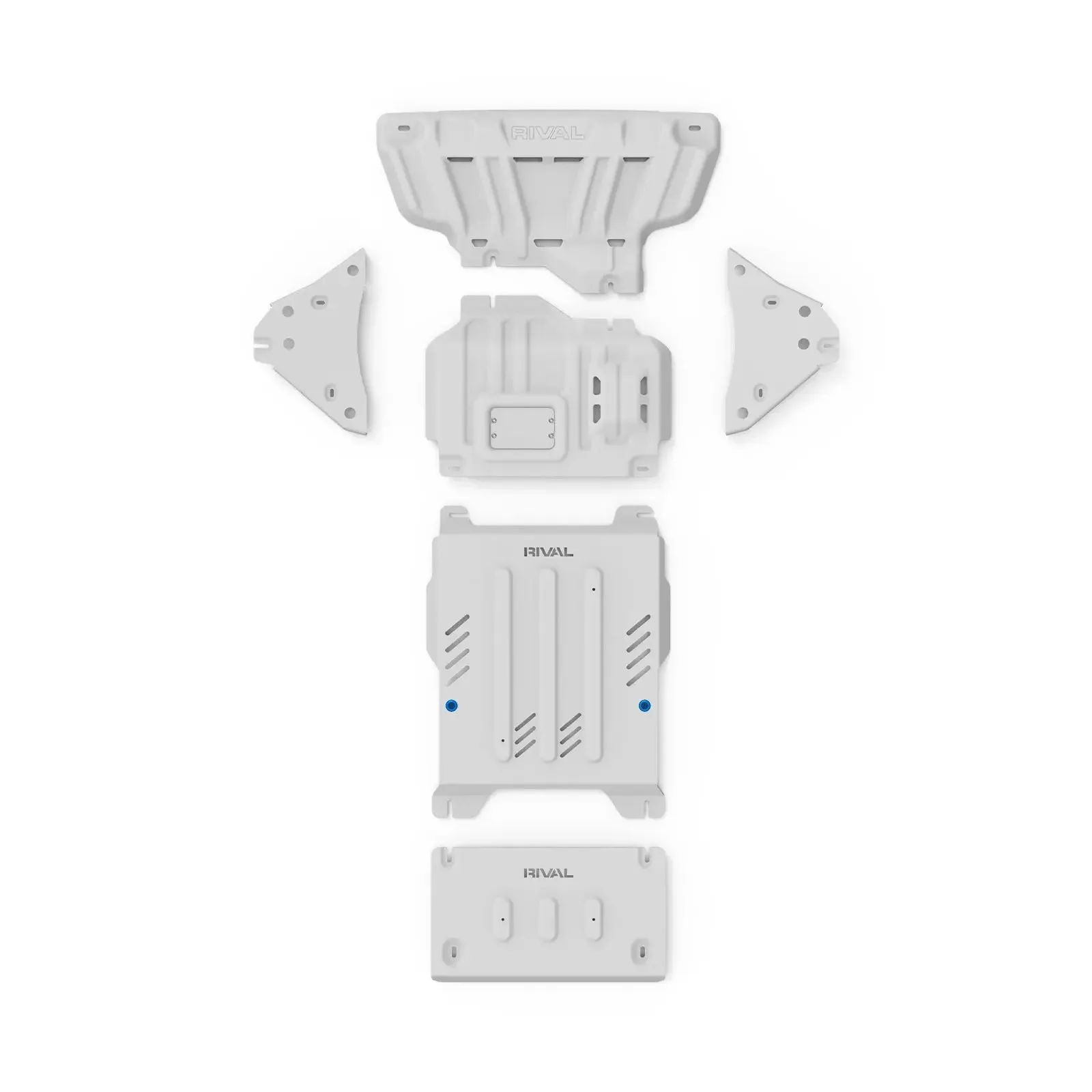Set of 5 Aluminum Bash Plates Ford Ranger Next Gen 2022-/ Ford Everest Next Gen / Amarok (2023-Present)