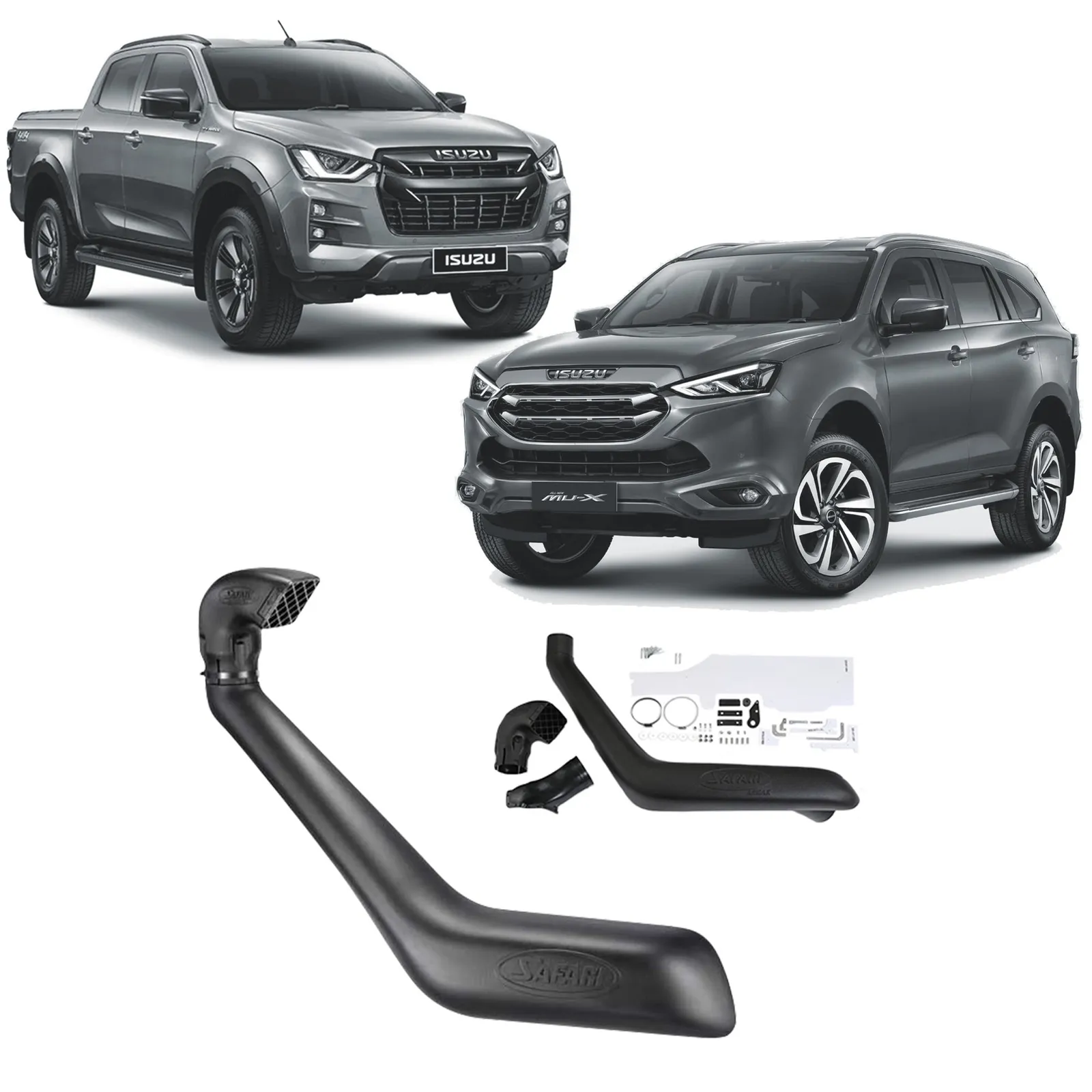 Safari V-SPEC snorkel, Isuzu D-Max and MU-X