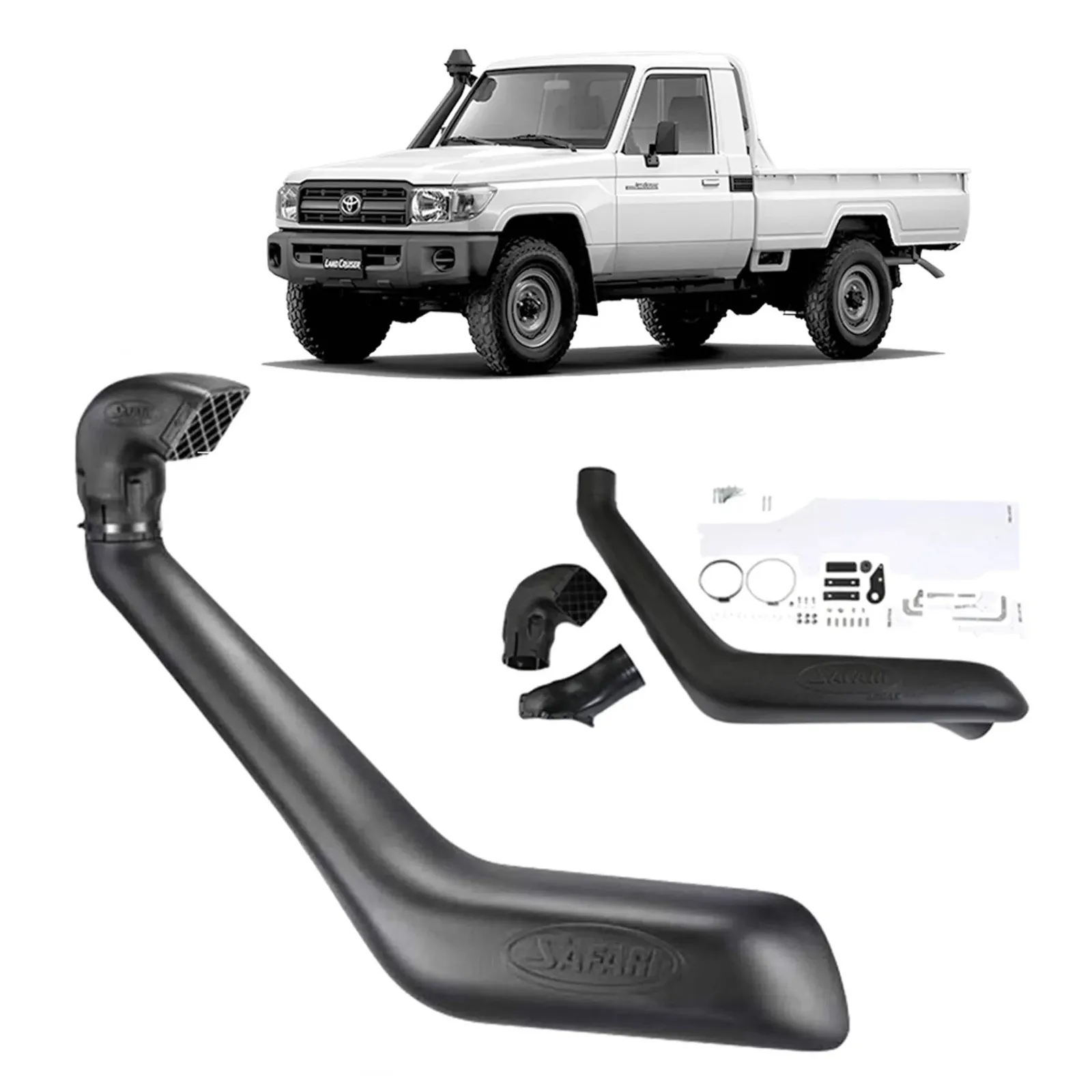 Safari ARMAX snorkel, LandCruiser 70 V8 2007 to 2023